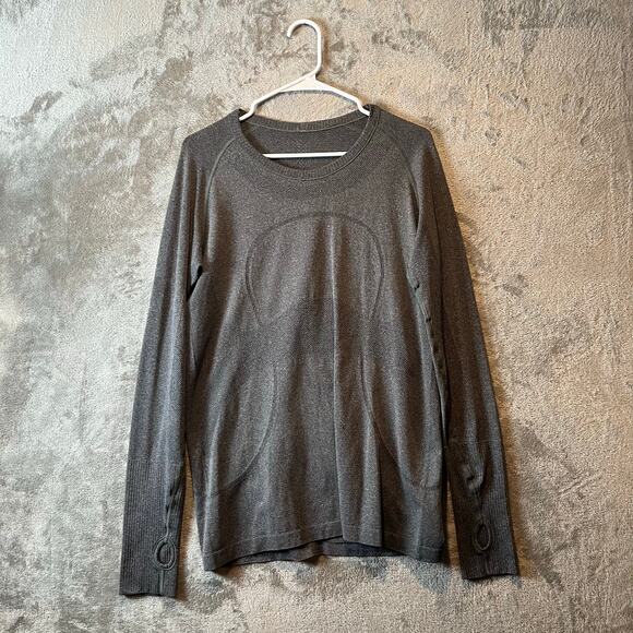 Lululemon Grey Swiftly Tech Long Sleeve Shirt Women’s Size 12 - Picture 2 of 8